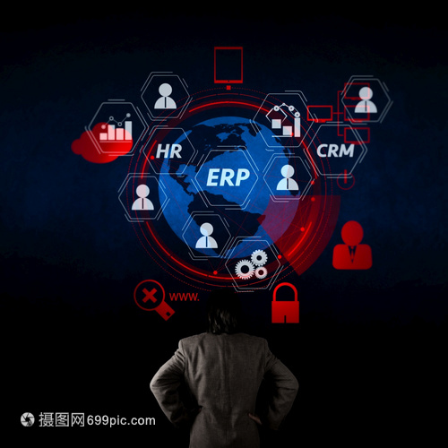 將企業(yè)情報(bào)生產(chǎn)客戶關(guān)系管理模塊和HR圖聯(lián)系起來(lái)的企業(yè)資源規(guī)劃系統(tǒng)機(jī)構(gòu)資源規(guī)劃架